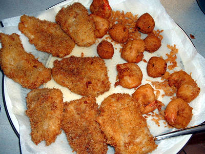 Hush Puppies and Fried Shrimp not included LOL!